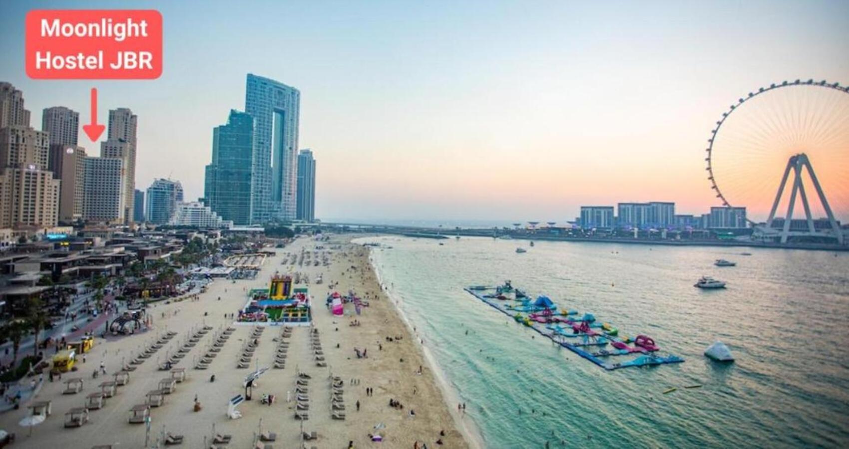 Moonlight Hostel Jbr - 2Min Walk To Jbr Beach - Gym - 2Min Metro Station - Poll 迪拜 外观 照片